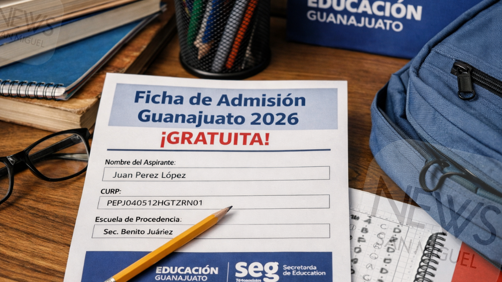 Fichas de admisión Guanajuato 2026 serán gratuitas