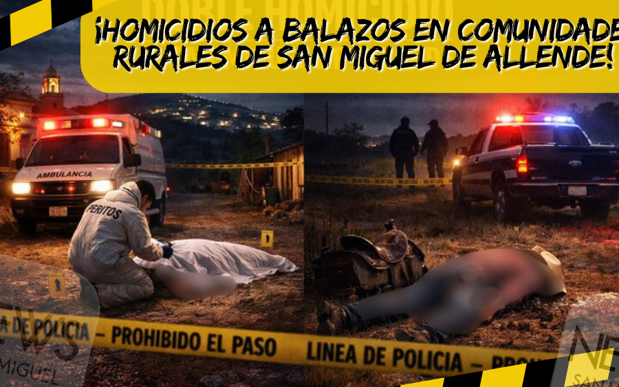 Doble homicidio a balazos sacude comunidades rurales de San Miguel de Allende