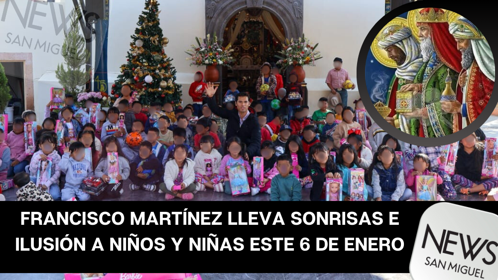 Francisco Martínez lleva alegría a niños de Cruz del Palmar en Día de Reyes 2026