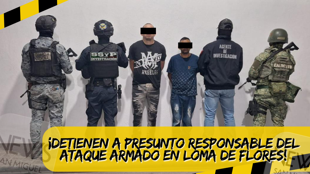 Detienen a presunto autor del ataque armado en Loma de Flores