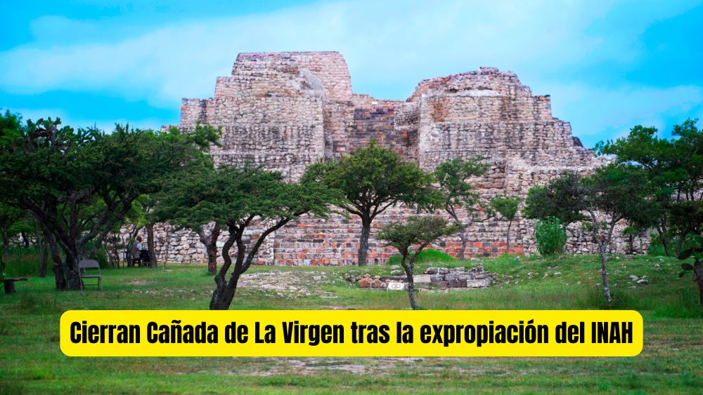 Cierran Cañada de la Virgen por bronca legal del INAH; visitantes se quedan con las ganas