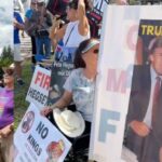 Comunidad extranjera protesta contra Trump desde el jardín de San Miguel de Allende