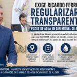 Diputado mete lupa al agua: exige poner en regla los pozos de San Miguel de Allende