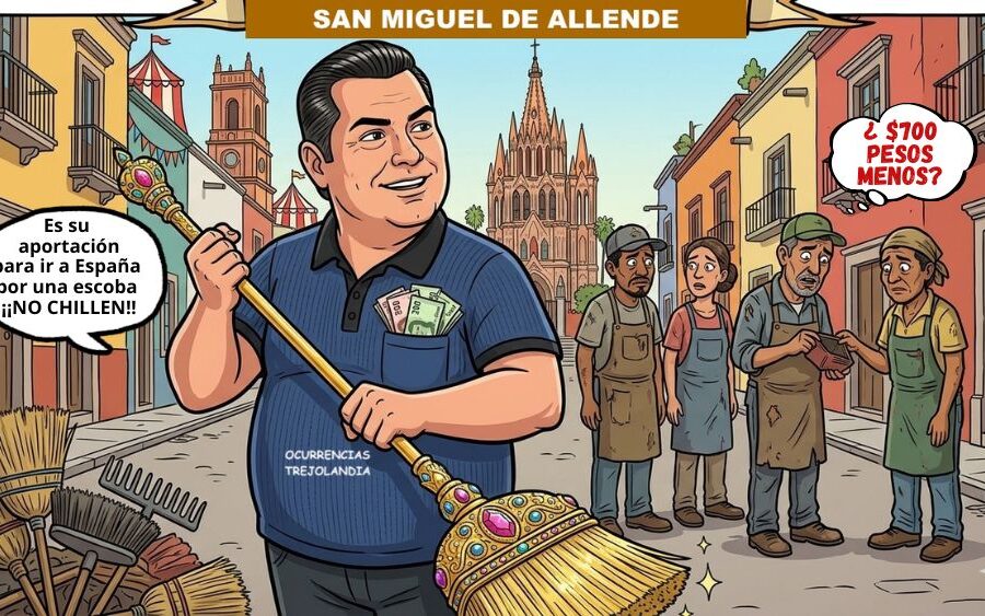La ‘Escoba de Oro’, la nueva ocurrencia del michoacano Trejo, pa’ barrer dinero rumbo a España