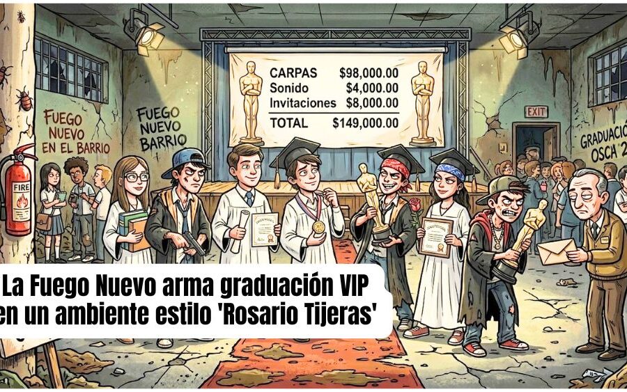 Y mientras el barco se hunde, Director de la Secu Fuego Nuevo organiza ‘cartizima’ graduación