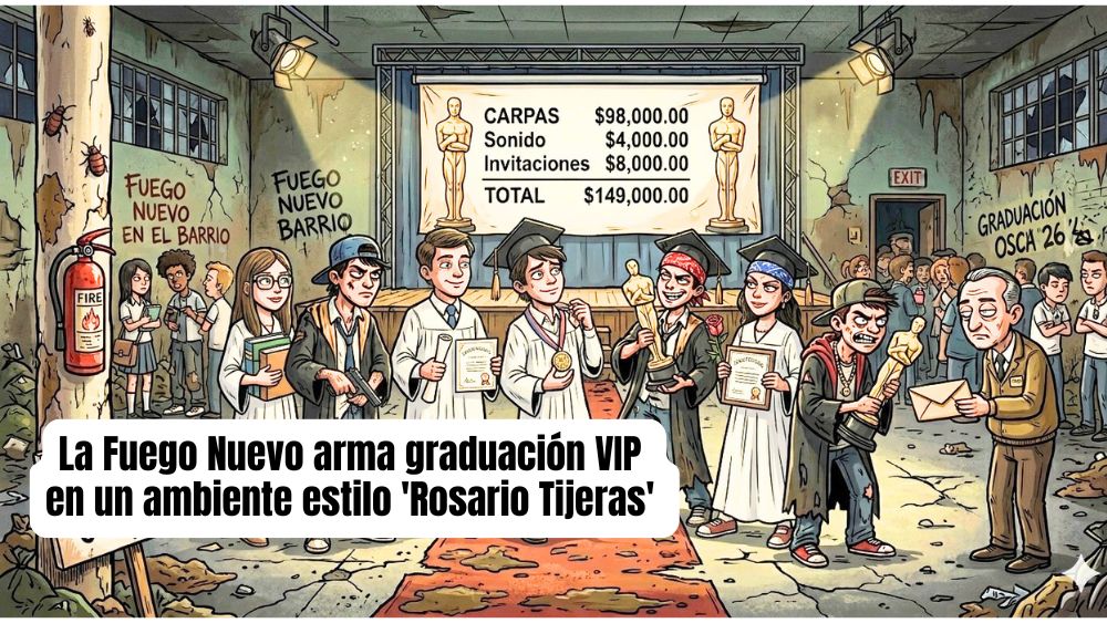 Y mientras el barco se hunde, Director de la Secu Fuego Nuevo organiza ‘cartizima’ graduación
