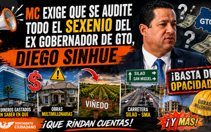 MC pide revisar cuentas del sexenio de Diego Sinhue