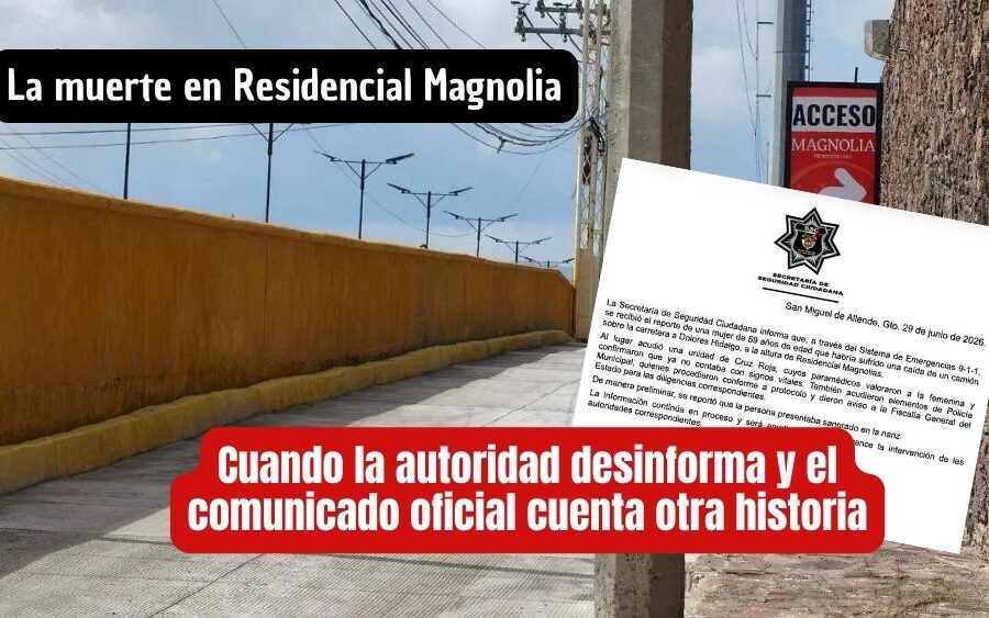 Manda Gobierno de Trejo versión equivocada sobre muerte en Residencial Magnolias… ¡y lo cambia todo!