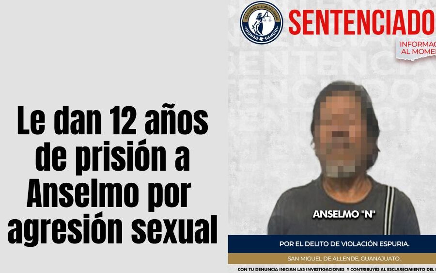 Lo cacharon en el acto y terminó tras las rejas: le dan 12 años de prisión a Anselmo por agresión sexual