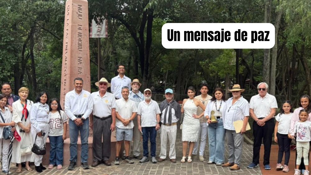 La paz habló en cinco idiomas desde el corazón de San Miguel de Allende: El Parque Juárez