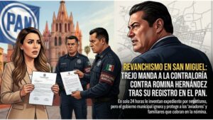 Por registrarse en el PAN; el michoacano Trejo se ‘enmuina’ y le avienta a la Contraloría a Romina