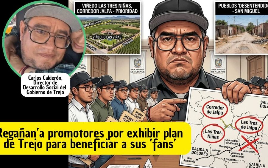 Director de Desarrollo Social arma ‘zafarrancho’ y regaña a promotores por andar ‘exhibiendo’ planes de Trejo
