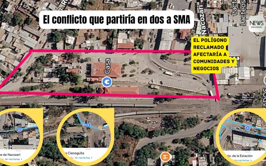 La Estación del Tren: el conflicto que amenaza con partir en 2 a San Miguel de Allende