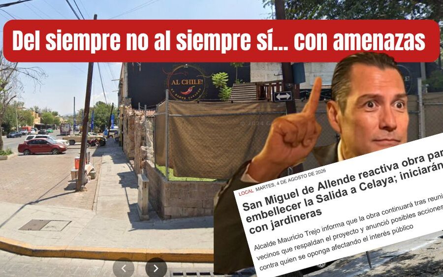 De la cancelación al ‘siempre sí’: Mauricio Trejo vuelve a ‘chimoltrufear’ y cambia el discurso de las jardineras de la Salida a Celaya