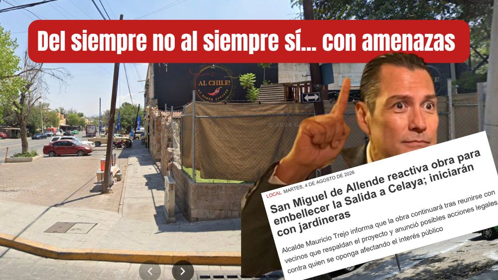 De la cancelación al ‘siempre sí’: Mauricio Trejo vuelve a ‘chimoltrufear’ y cambia el discurso de las jardineras de la Salida a Celaya
