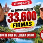 Más de 33 mil firman contra el campo de golf de Lorena Ochoa en SMA y que Trejo podría estar “planchando” el negocio antes de irse