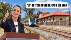 Sheinbaum corrige y confirma: San Miguel de Allende sí tendrá estación del tren de pasajeros