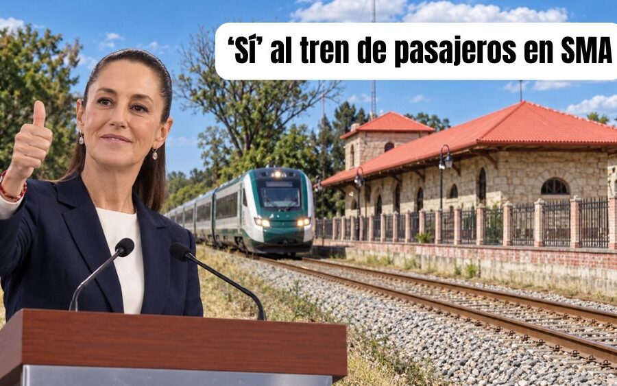 Sheinbaum corrige y confirma: San Miguel de Allende sí tendrá estación del tren de pasajeros