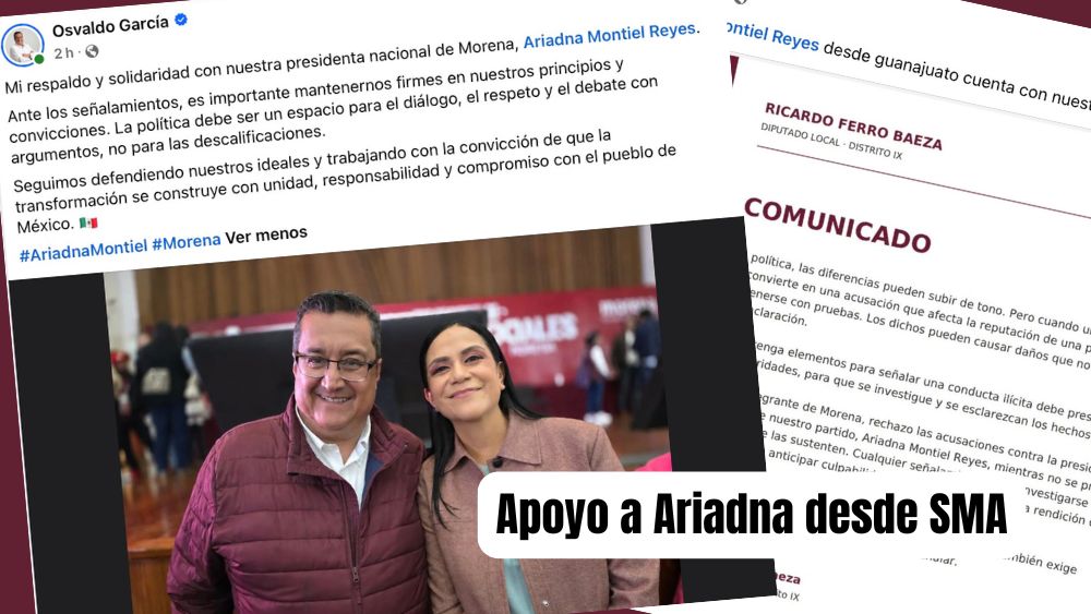 Desde SMA respaldan a líder nacional de Morena tras acusaciones de la gobernadora Maru Campos