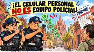 Por fotografiar a ciudadanos con sus celulares, PRODHEG emite recomendaciones a la Policía de San Miguel de Allende