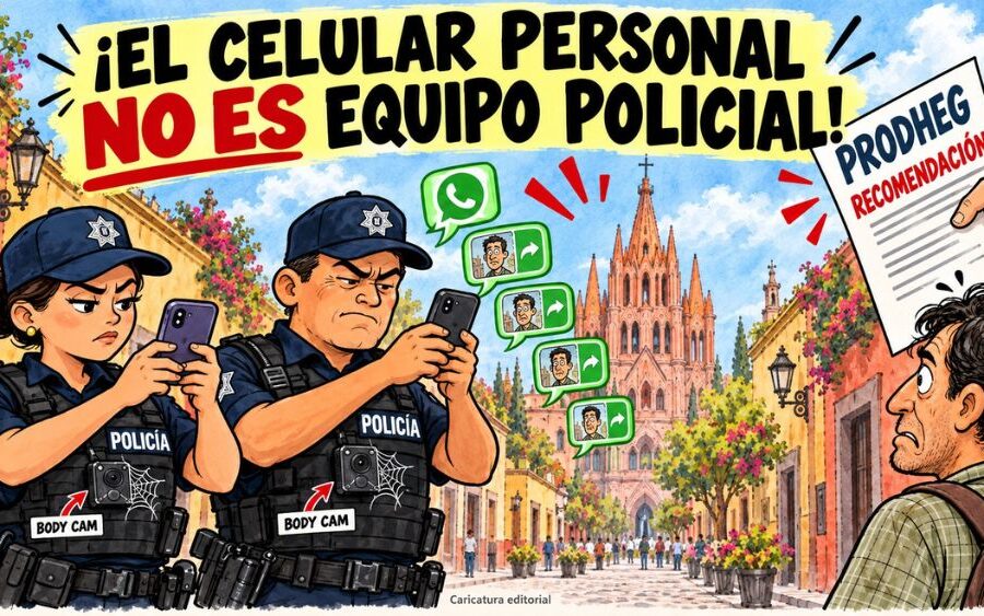 Por fotografiar a ciudadanos con sus celulares, PRODHEG emite recomendaciones a la Policía de San Miguel de Allende