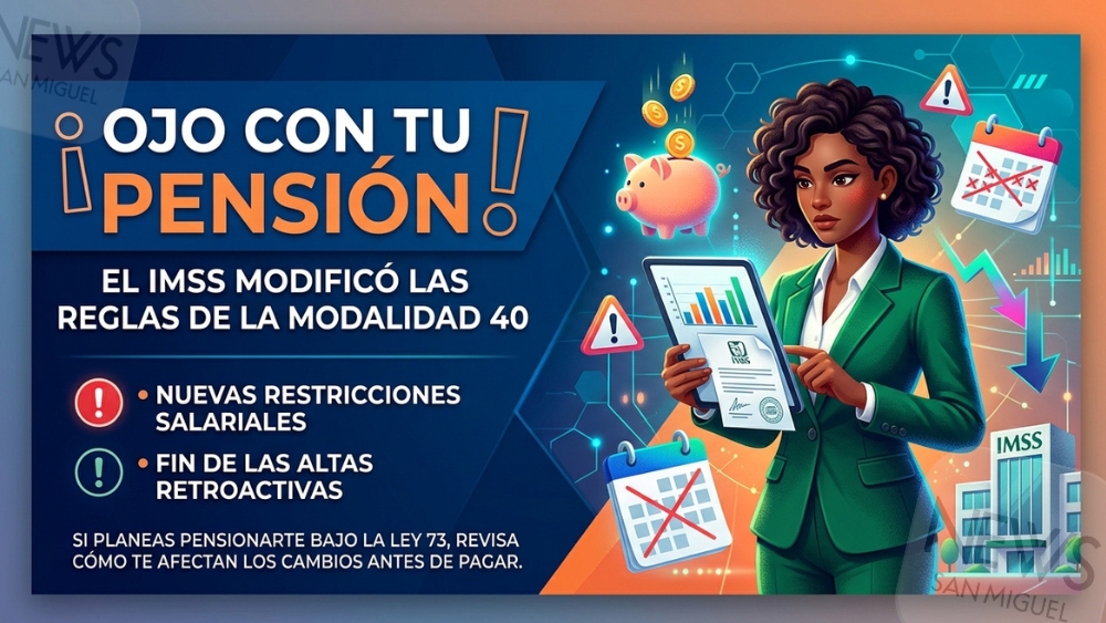 ¡LA PENSIÓN! IMSS cambia la Modalidad 40: limita salarios y elimina pagos retroactivos