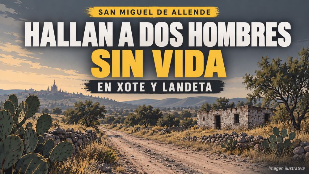 Hallan a dos hombres sin vida en Xote y Landeta, en San Miguel de Allende