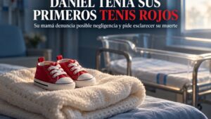 Daniel tenía sus primeros tenis rojos, fueron al hospital a que naciera y sus padres volvieron a casa sin él